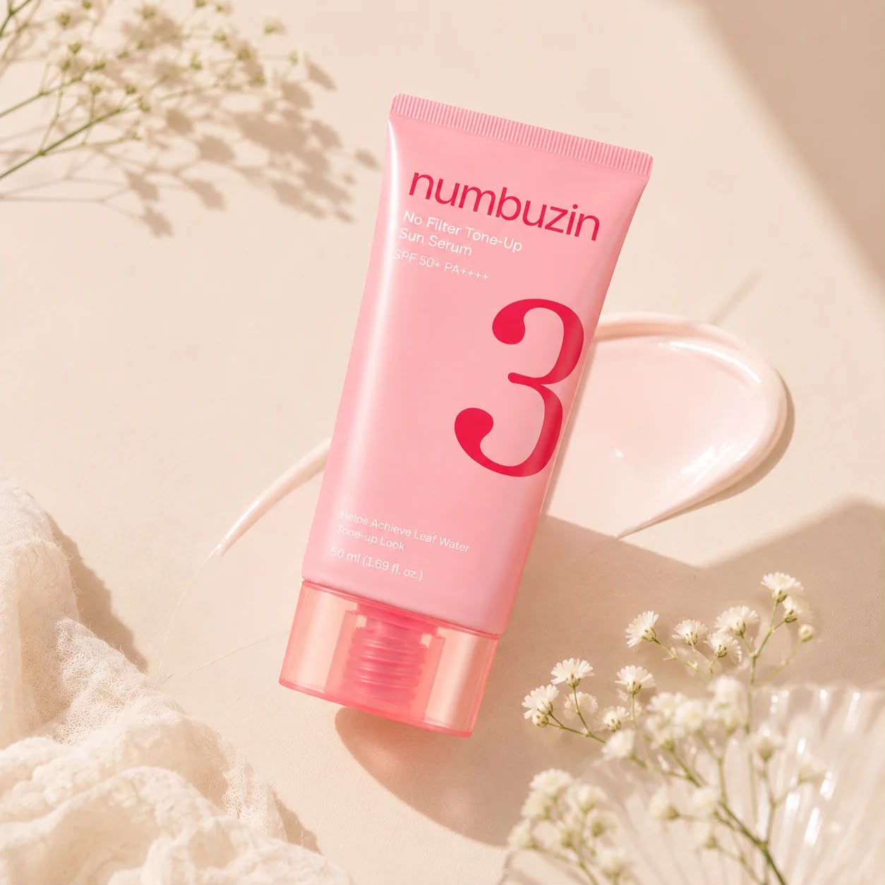Numbuzin No.3 No Filter Tone Up Sun Serum SPF50+