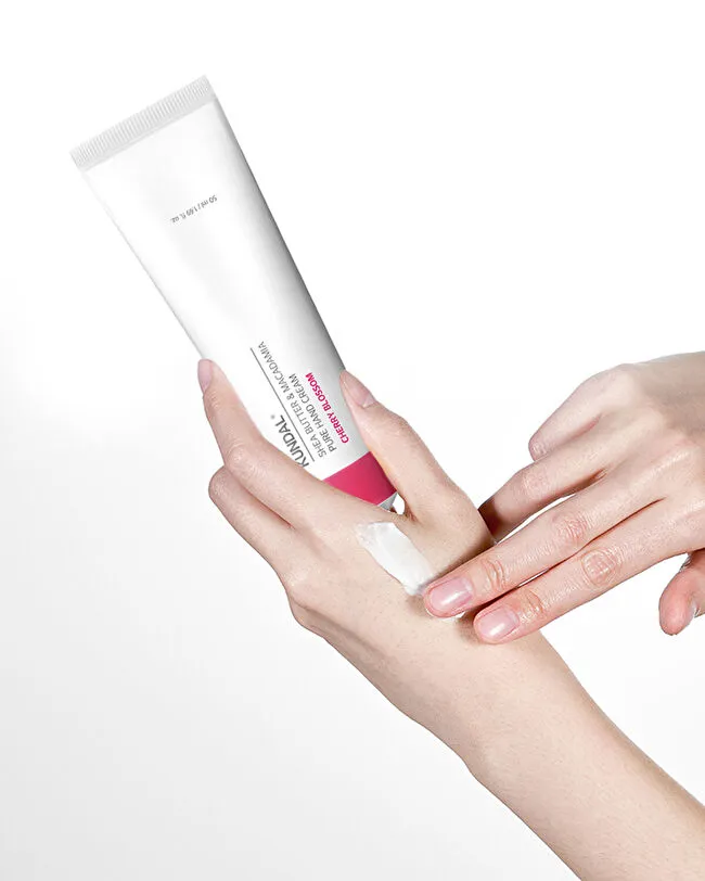 SHEA BUTTER & MACADAMIA PURE HAND CREAM 50ML - CHERRY BLOSSOM