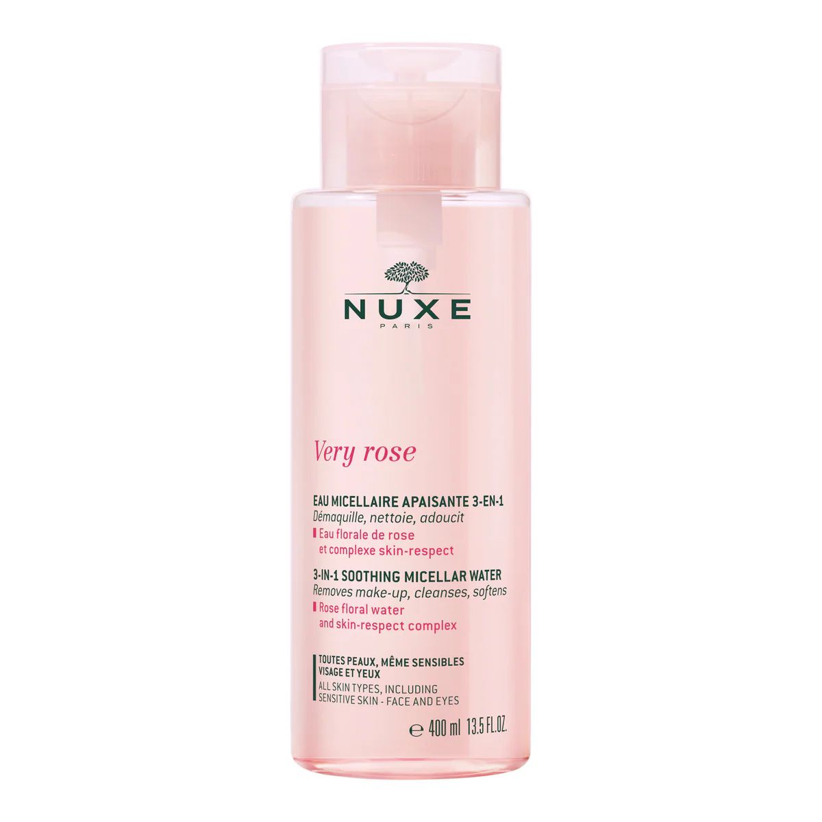 Nuxe Very Rose 3 In 1 Soothing Micellar Water 400Ml