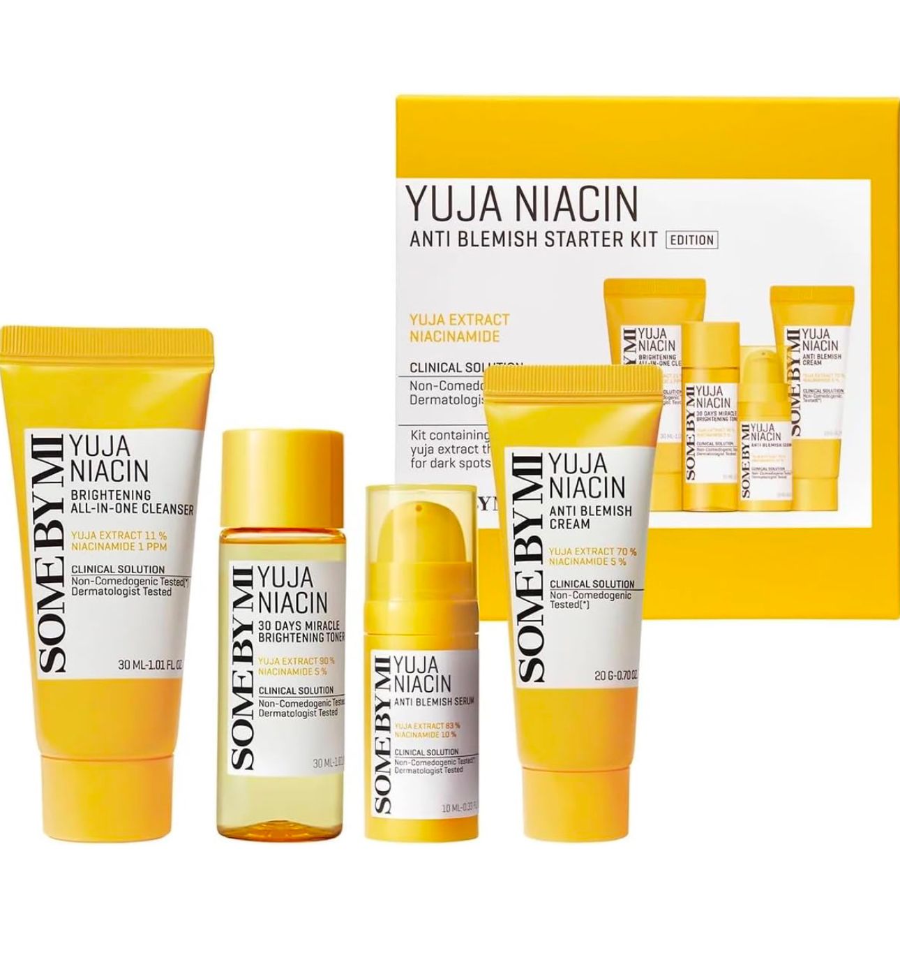Some By Mi Yuja Niacin Anti Blemish Starter Kit 4pcs