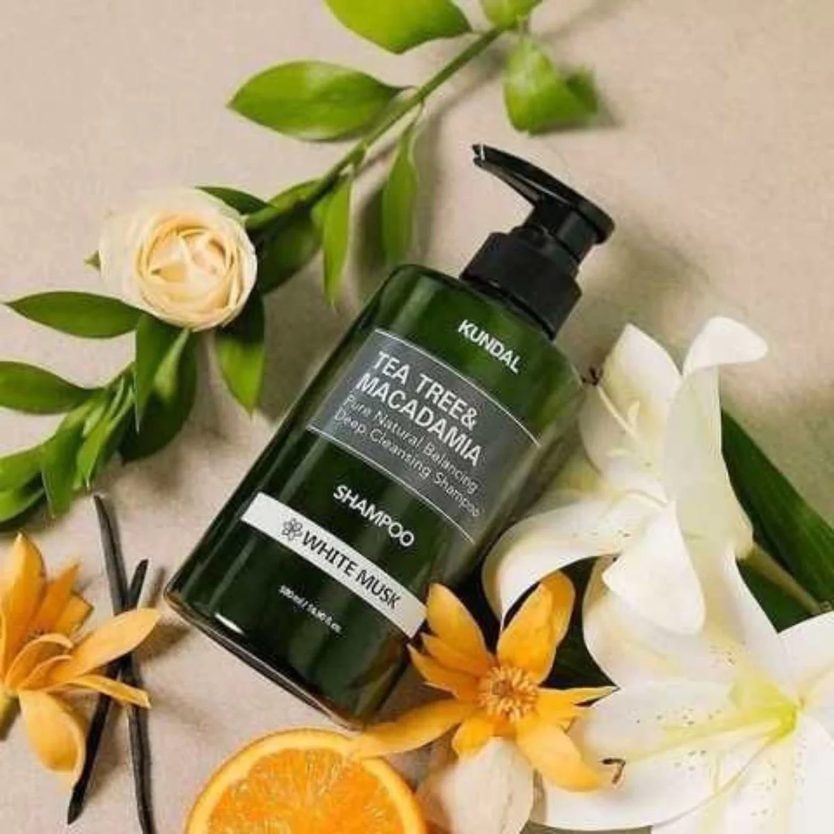 KUNDAL Tea Tree Macadamia Deep Cleansing Shampoo 500ML - 3 scents - cherry blossom
