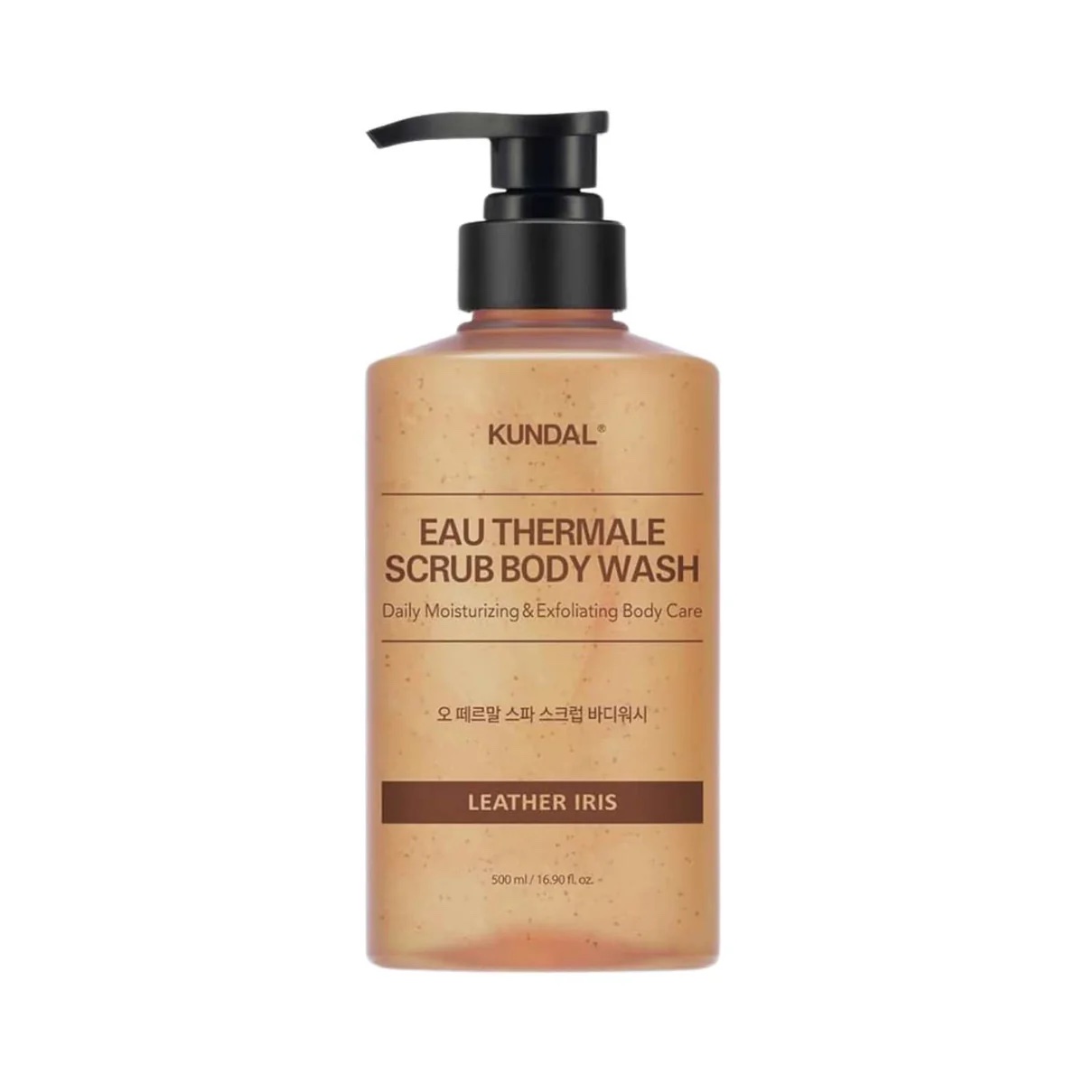 KUNDAL Scrub Body Wash 500ML - Leather Iris