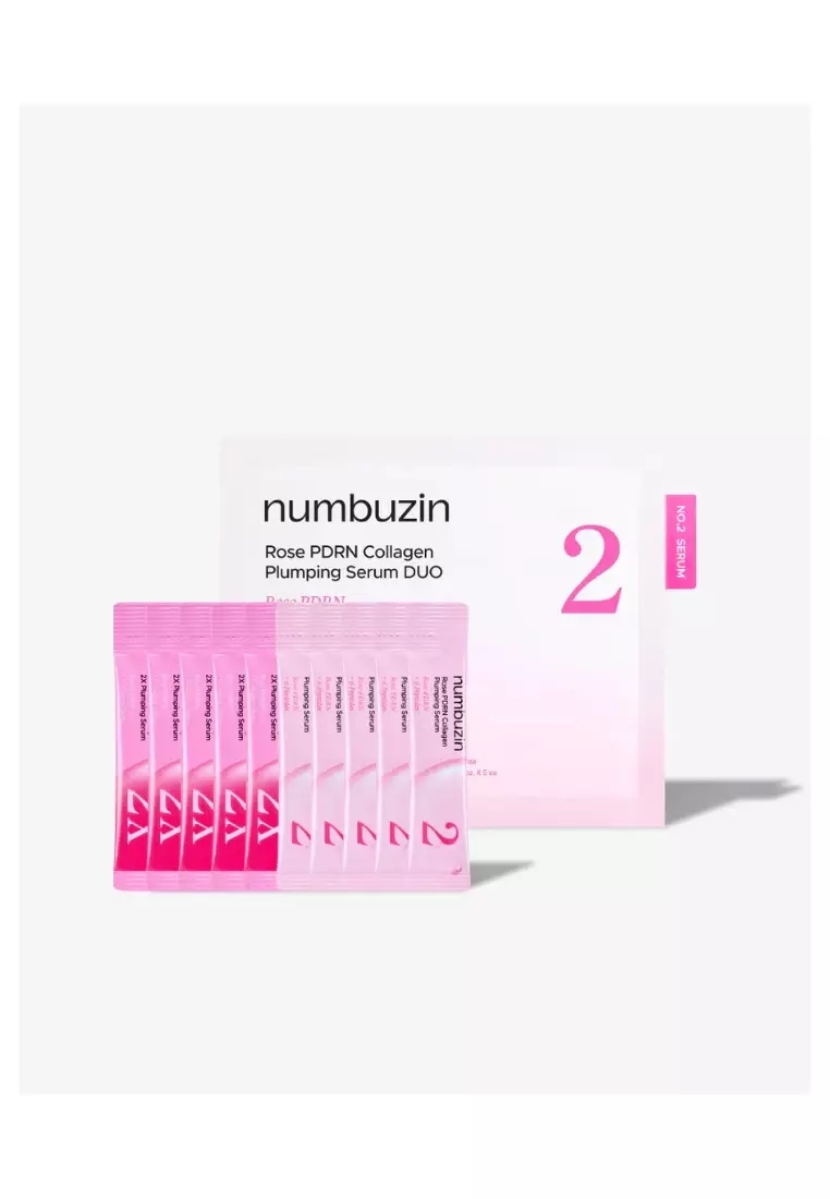 NUMBUZIN ROSE PDRN COLLAGEN PLUMPING SERUM DUO pack of 10