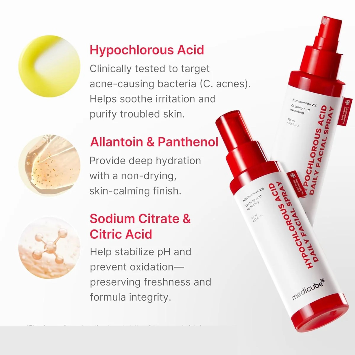 MEDICUBE HYPOCHLOROUS ACID DAILY FACIAL SPRAY 125 ML