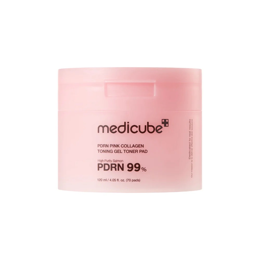 MEDICUBE PDRN PINK COLLAGEN TONING GEL TONER PAD
