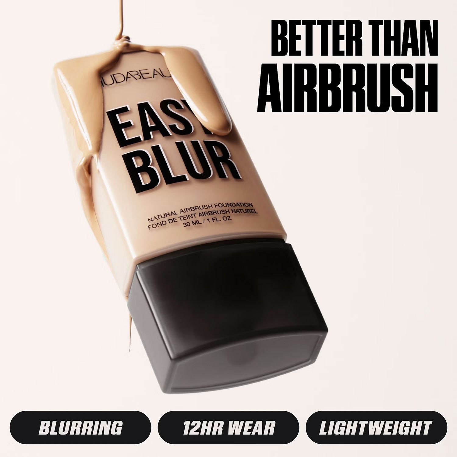 EASY BLUR HUDA BEAUTY NATURAL AIRBRUSH FOUNDATION VANILLA