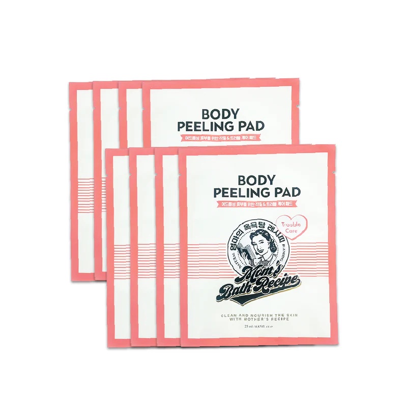 MOM’S BATH RECIPE BODY PEELING PAD PINK Pack - Box - 8