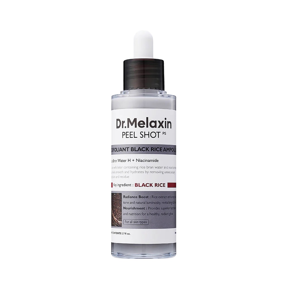 Dr. Melaxin Peel Shot Exfoliating Black Rice Ampoule (80ml)