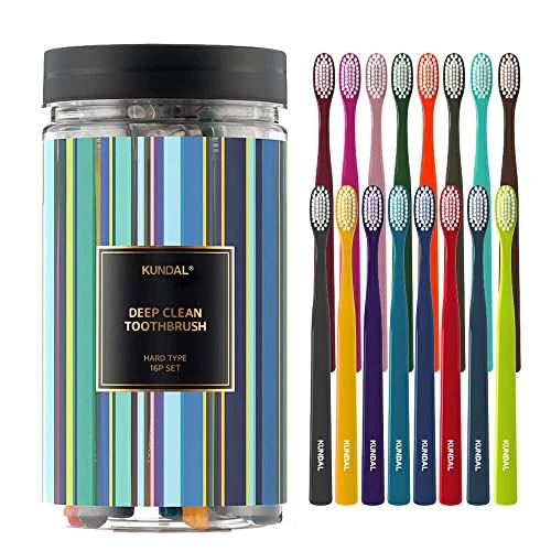 KUNDAL DEEP CLEAN TOOTHBRUSH HARD TYPE 16-SET